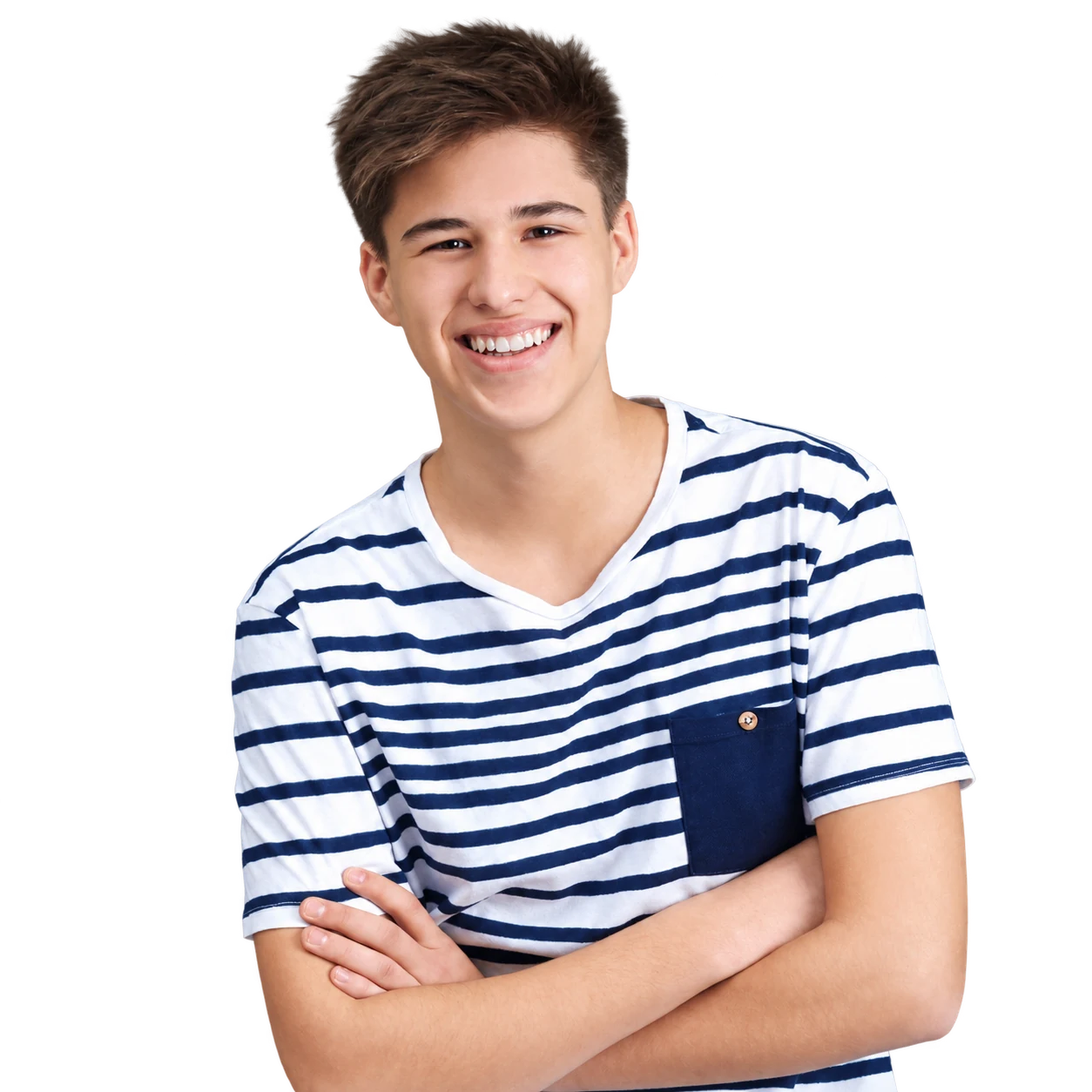 Senior pupil with a backpack